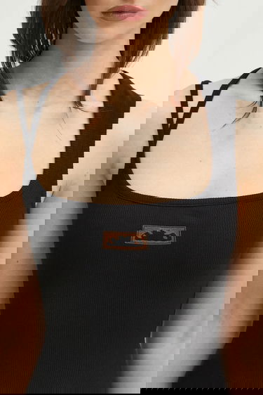 Majica bez rukava Ottolinger Ottolinger Dirndl Double Strap Tank Top Crna | 104.101004.01, 3