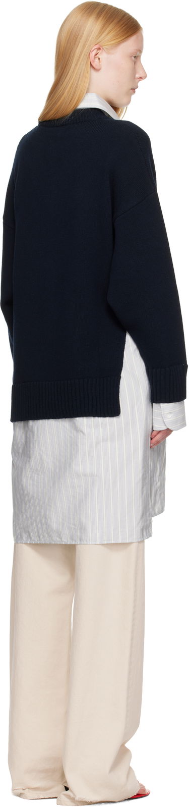 Džemper Stella McCartney Stella McCartney Crewneck Jumper Shirt Dress Tamnoplava | 6K10643S2583, 2