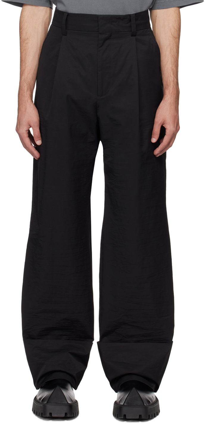 Hlače We11done We11done Roll-Up Trousers Crna | WD-PT0-24-225-M-BK