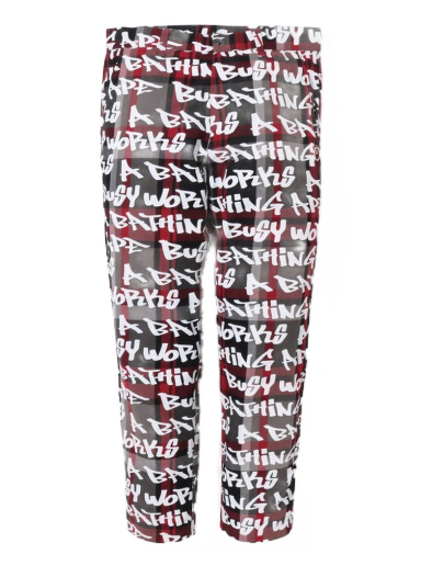 Trenirka BAPE Graffiti Check One Point Relaxed Fit Pants Višebojno | 1I80-152-015