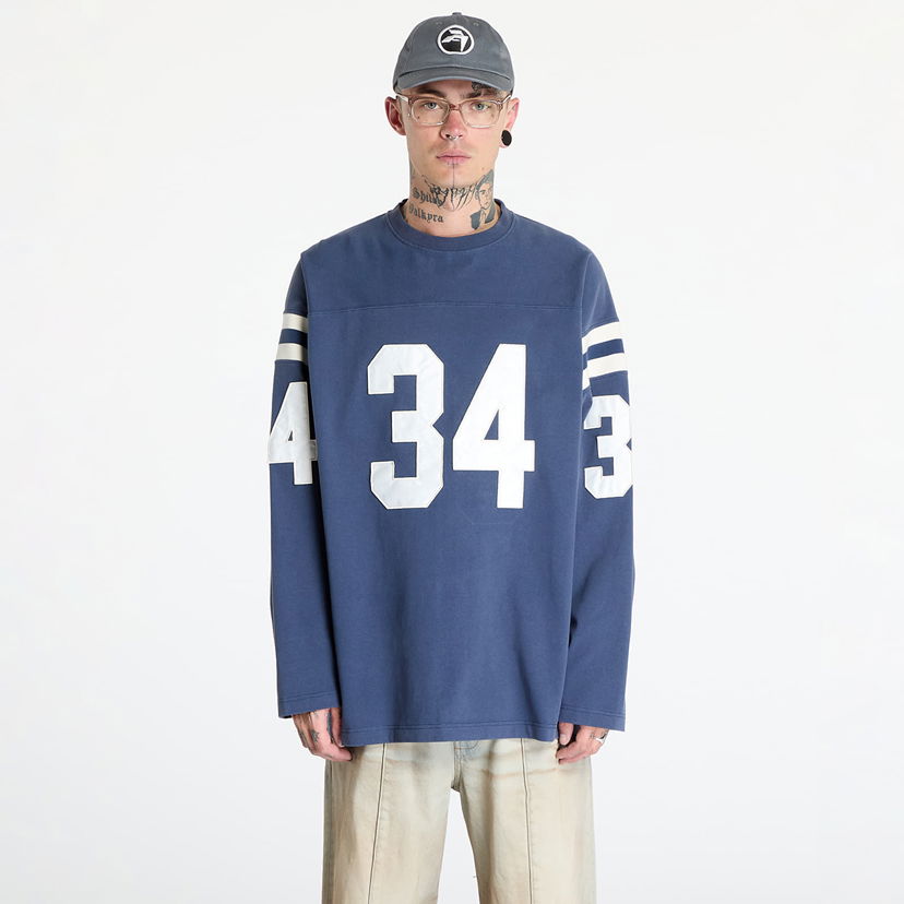 Majica kratkih rukava Ambush Football L-S T-Shirt UNISEX Insignia Blue/ Tofu Plava | BMAB004F24JER0014531