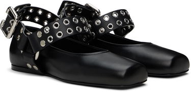 Tenisice i cipele Alaïa ALAÏA Biker Ballerina Flats Crna | AA3A041CK290, 3