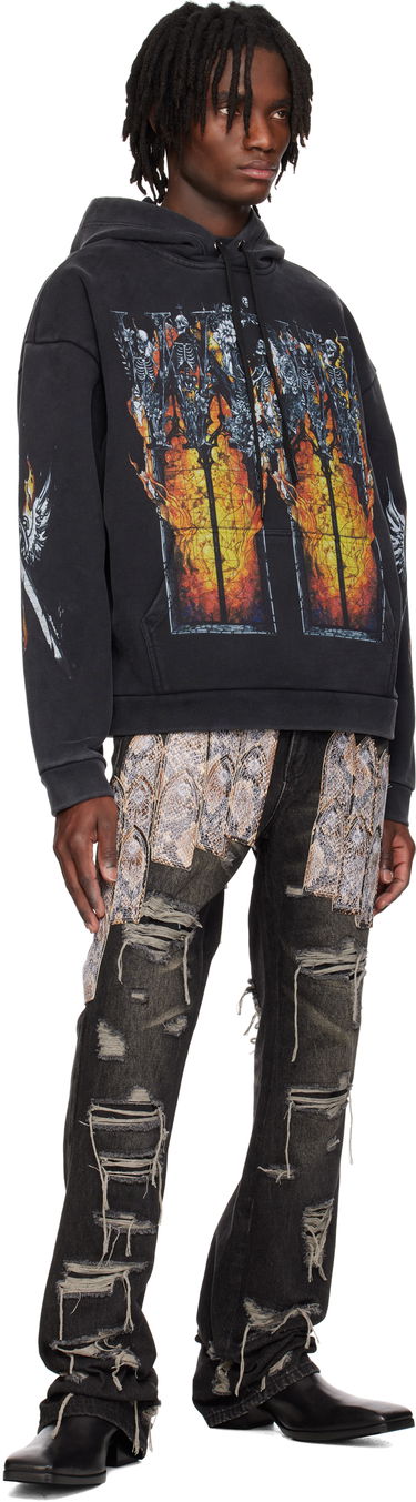 Dukserice Who Decides War Who Decides War Ember Chapel Graphic Hoodie Crna | 1110180002SS25, 3