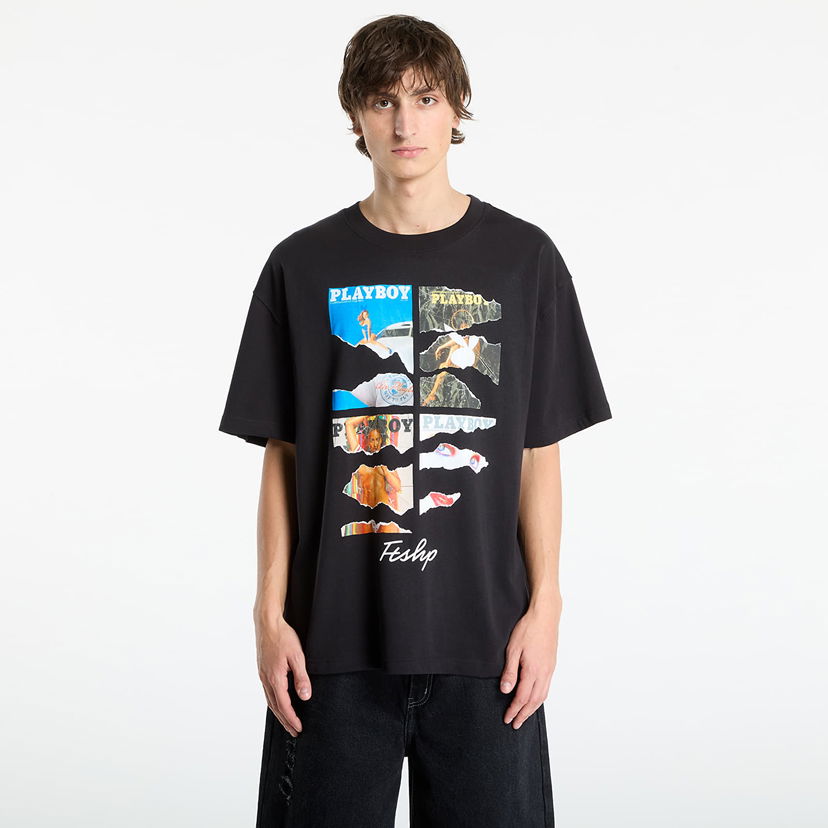 Majica kratkih rukava Footshop Playboy x FTSHP Covers Tee UNISEX Black Crna | FTSHP_526