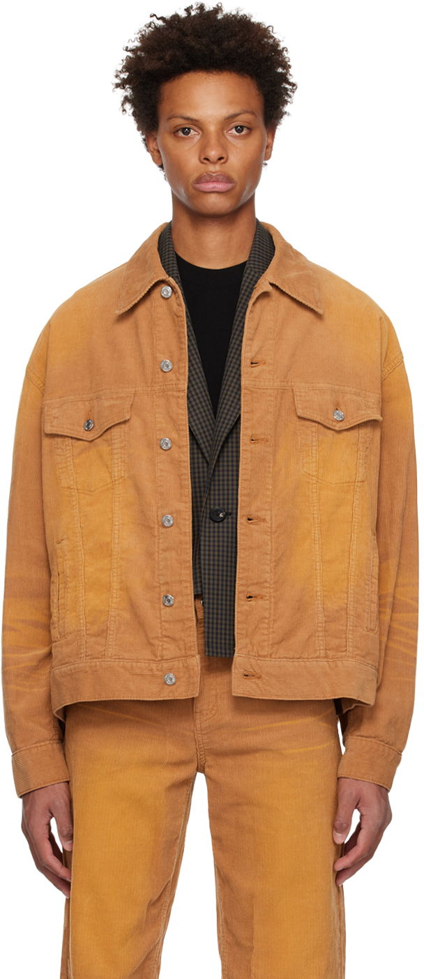 Jakna We11done We11done Oversized Corduroy Jacket Narančasta | WD-DJ3-22-388-U-CM