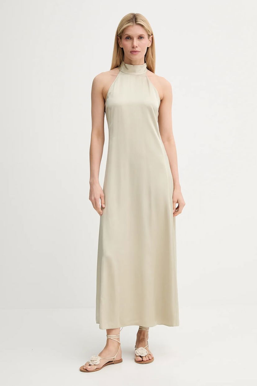 Haljina Samsoe Samsoe Samsoe Samsoe SANETTLE Maxi Halter Dress Bež | F25200104
