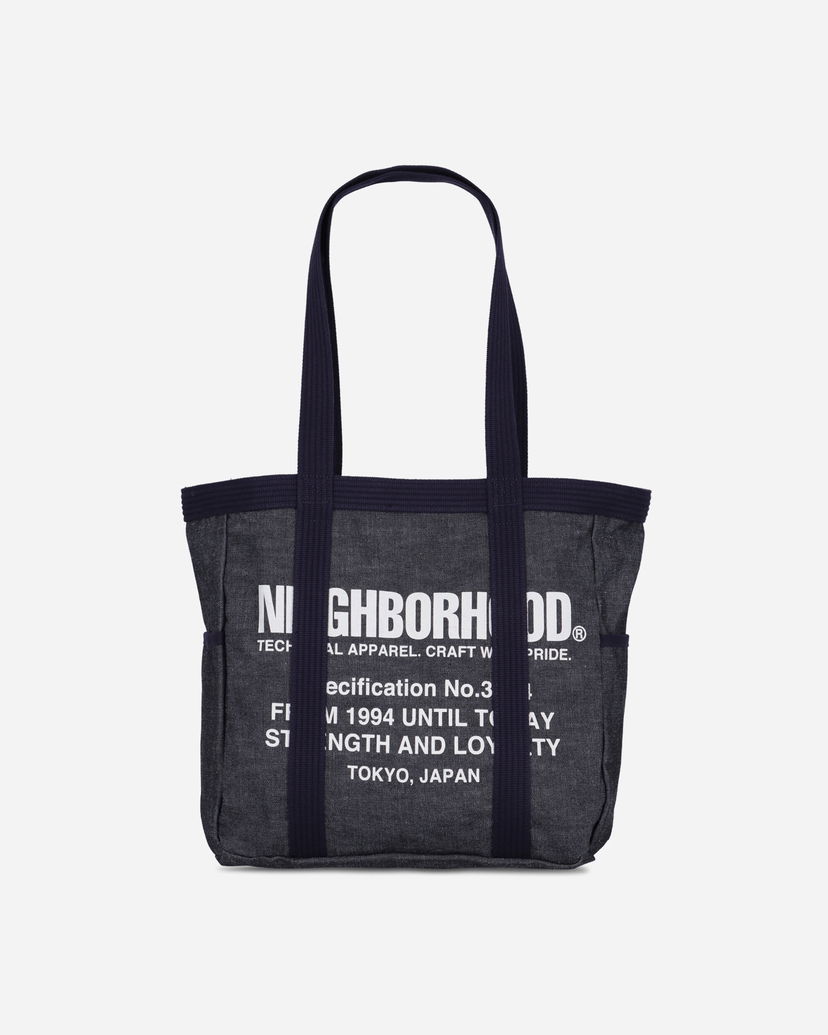 Tote bag Neighborhood NEIGHBORHOOD Denim Tote Bag Tamnoplava | 252TQNH-CG03 INDIGO