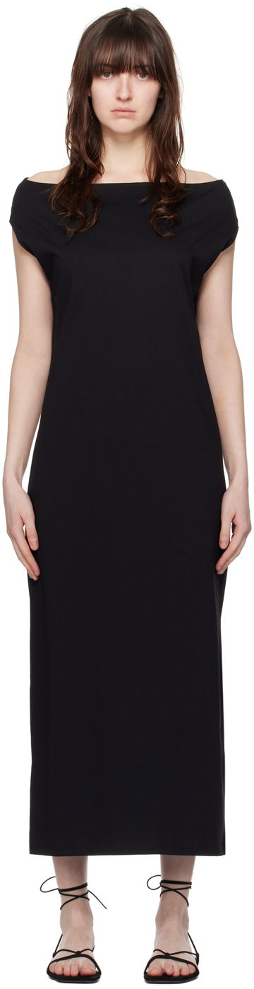 Haljina Loulou de Saison Loulou de Saison Martial Maxi Dress Crna | MARTIAL
