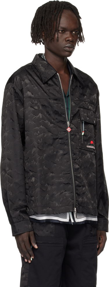 Jakna Casablanca Casablanca Mountain Camo Zip Jacket Crna | MPF25-SH-183-01, 1