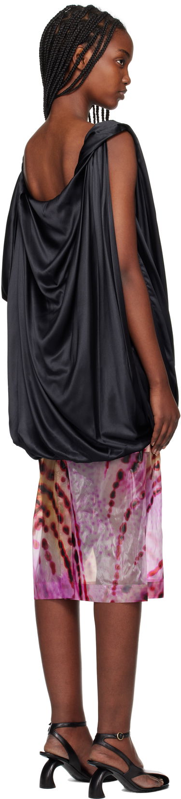Suknja Dries Van Noten Dries Van Noten Silk Draped Blouse Višebojno | 251-010738-1032, 2