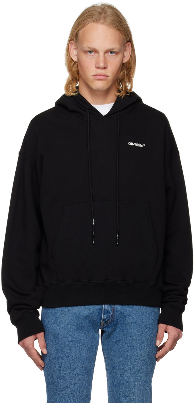 Dukserice Off-White Black Arrow Hoodie Crna | OMBB037C99FLE0031001