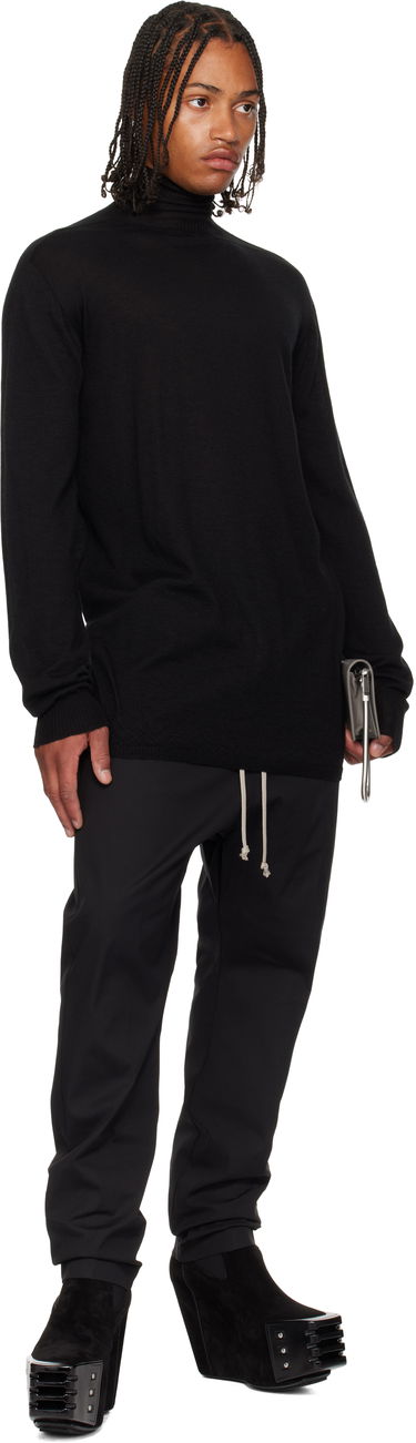 Džemper Rick Owens Rick Owens Concordians Oversized Turtleneck Sweater Crna | RU02E1626 WS, 3