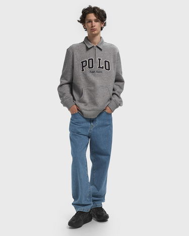 Dukserice Polo by Ralph Lauren Polo Ralph Lauren Fleece Quarter-Zip Sweatshirt Siva | 710981150001, 2