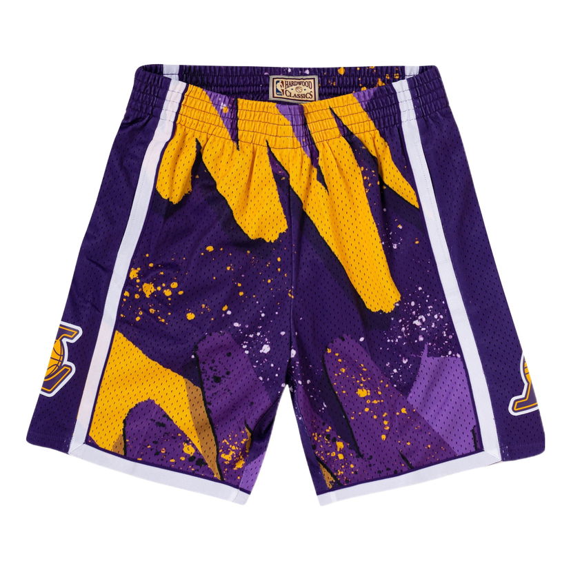 Kratke hlače Mitchell & Ness Mitchell & Ness NBA Los Angeles Lakers Hyper Hoops Swingman Shorts Ljubičasta | PFSW1254-LAL09PPPDKPR