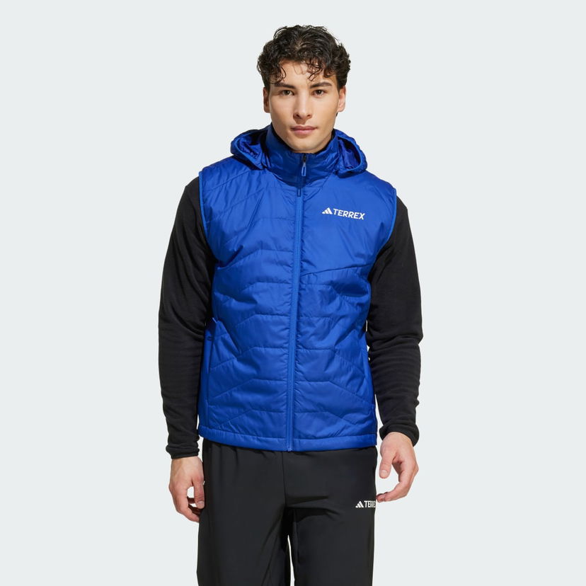 Prsluk adidas Performance Terrex Multi Climawarm Insulated Hooded Vest Plava | JF1362