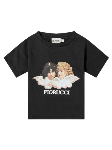 Crop top Fiorucci Classic Angel Crop Tee Crna | W16TCRT2CBK