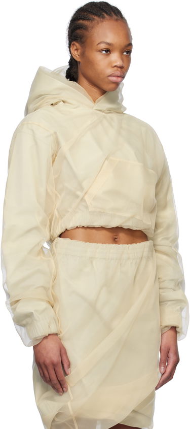 Suknja We11done We11done Layered Cropped Hoodie Bež | WD-BL0-25-117-W-BG, 1