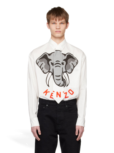 Košulja KENZO Paris Detachable Tie Shirt Bijela | FD55CH4219I4