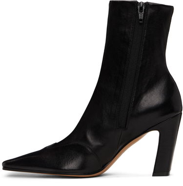 Tenisice i cipele Khaite Khaite Nevada Stretch High Heel Boots Crna | F1067-836, 2