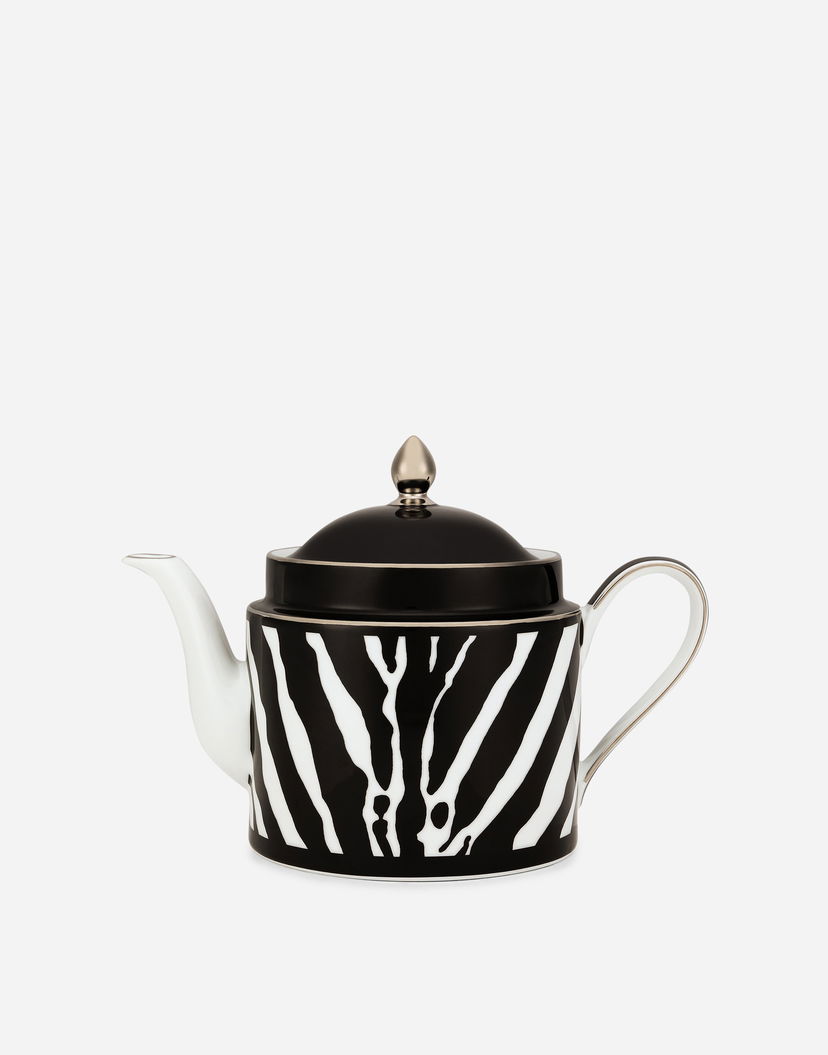 Home decor Dolce & Gabbana Zebra Print Porcelain Teapot Crna | TC0127TCA39UZ003