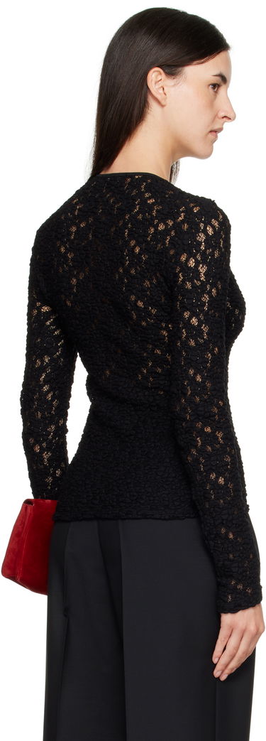 Majica kratkih rukava Max Mara Max Mara Gennaio Lace Top Crna | 2526946041600, 2