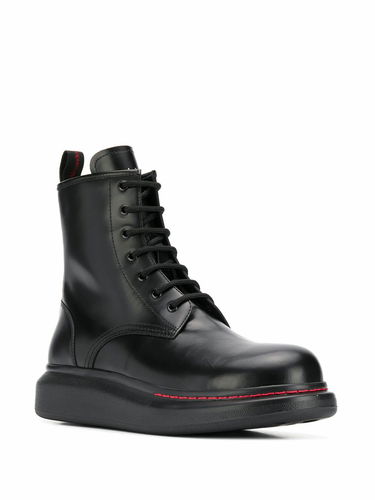 Tenisice i cipele Alexander McQueen Alexander McQueen Leather Ankle Boots Crna | 586191WHX511000, 1