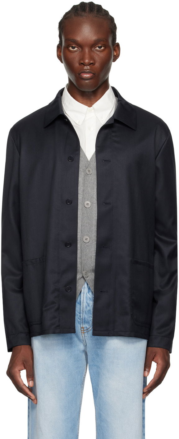 Jakna A.P.C. Navy Kerlouan Jacket Tamnoplava | WOAPO-H03053