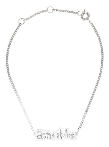 Dodaci Acne Studios Silver Label Necklace Metalik | C50378-