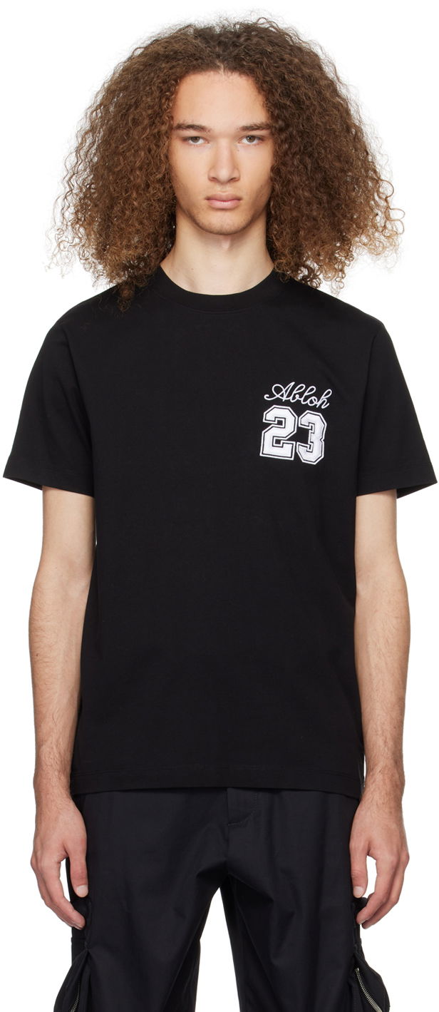 Majica kratkih rukava Off-White Black '23' T-Shirt Crna | OMAA027S24JER0051001