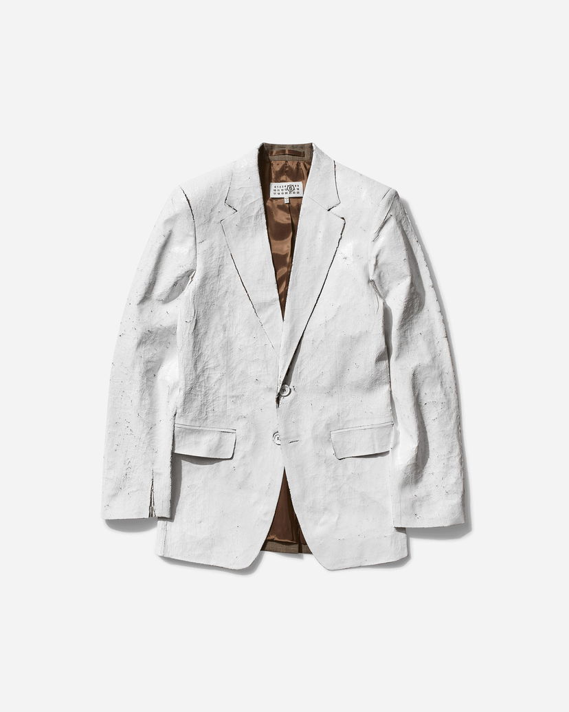 Jakna Maison Margiela Painted Blazer Bijela | S62BN0110 002F