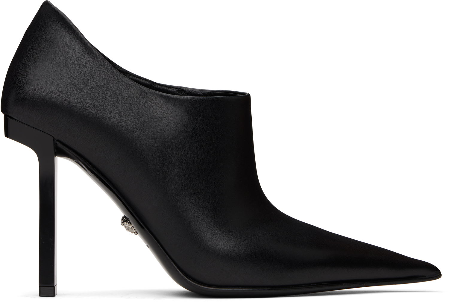 Tenisice i cipele Versace Black Leather Pointed Toe Ankle Boots Crna | 1017822_DVT2P, 0