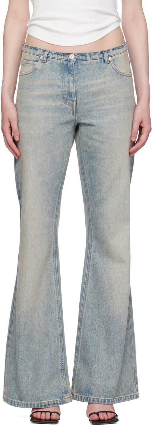 Jeans Courrèges Courrèges Relax Denim Bootcut Jeans Plava | 224DPA221DE0016