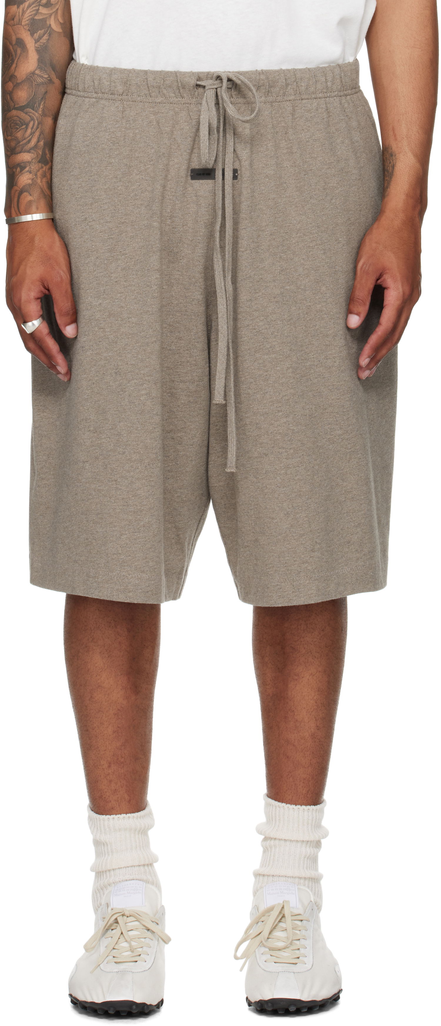 Kratke hlače Fear of God Fear of God ESSENTIALS Basketball Jersey Shorts Siva | 160SP254613F, 0