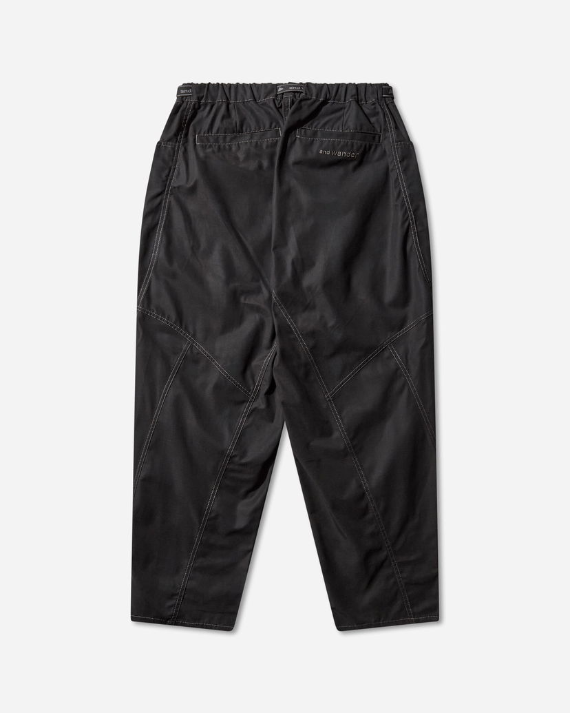 Hlače and wander High Count Cloth Wide Pants Crna | 5745282097 010