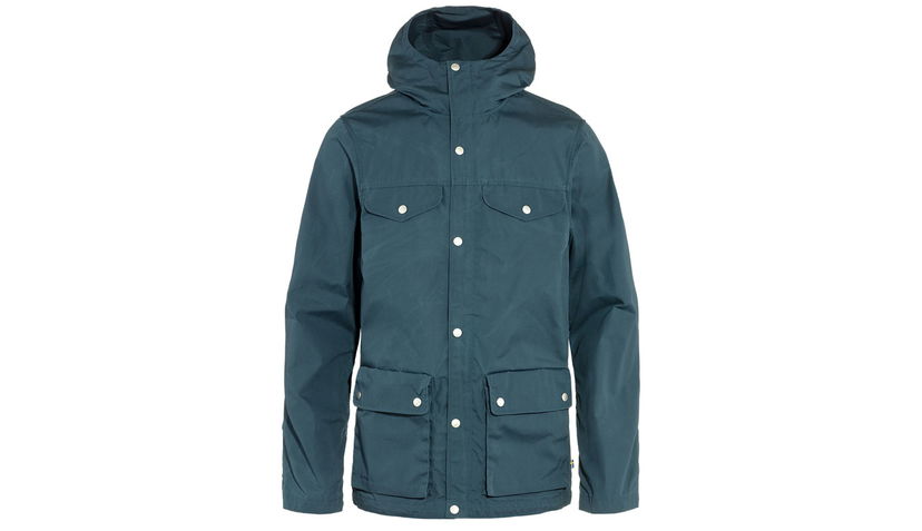 Parka FJÄLLRÄVEN Greenland Hooded Jacket with Pockets Tirkiz | F87202-570