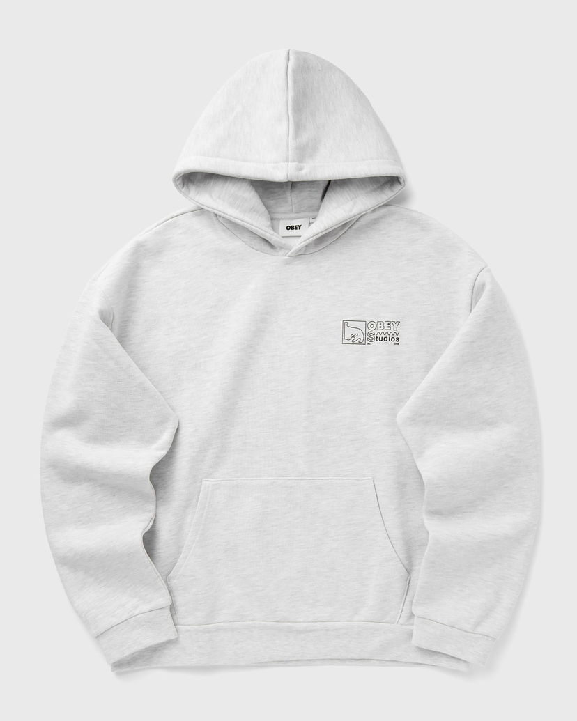 Dukserice OBEY Nico Heavy Hoodie Siva | 112470255-AGRY