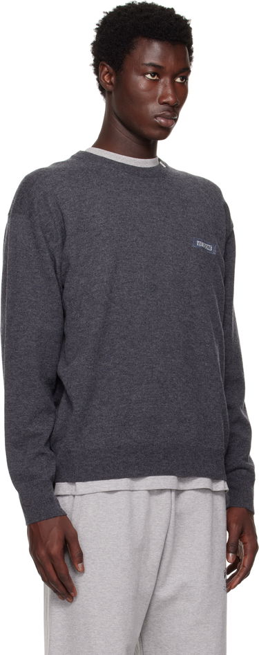 Džemper We11done We11done Knit Logo Pullover Sweater Siva | WD-KO2-25-651-U-GY, 1