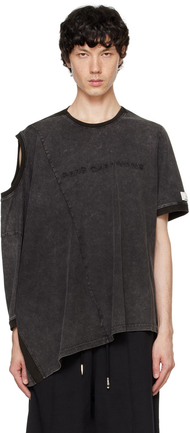 Majica kratkih rukava Feng Chen Wang Feng Chen Wang Deconstructed T-Shirt Crna | FUF18TS02