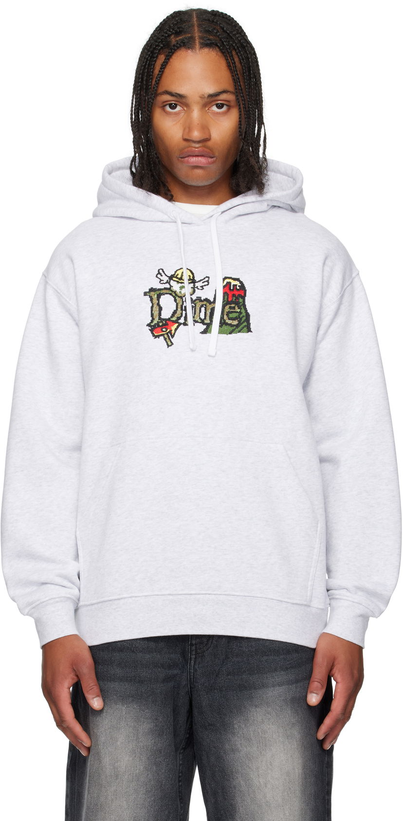 Dukserice Dime Dime Classic Fuzzy Hoodie Siva | DIMESU2545ASH