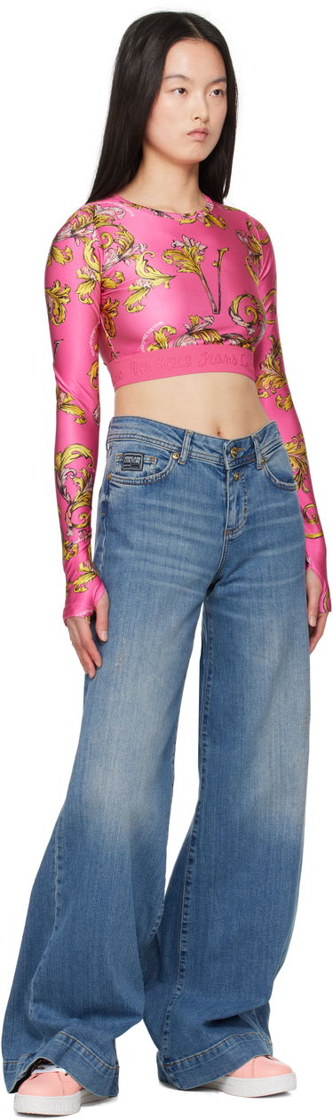 Tenisice i cipele Versace Versace Jeans Couture Baroque Buckle Court 88 Ružičasta | E78VA3SK9_EZPB08, 4