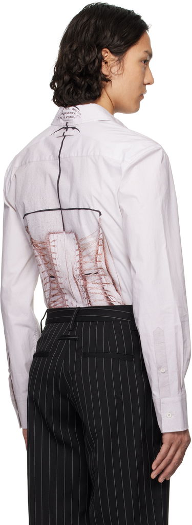 Košulja Jean Paul Gaultier Jean Paul Gaultier Trompe-L'Œil Corset Print Shirt Bijela | 25/34-F-CH096-C071-260100, 2