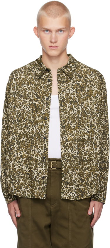 Košulja ISABEL MARANT Isabel Marant Cybilio Leopard Print Shirt Bež | CH01B-B4I03H, 0