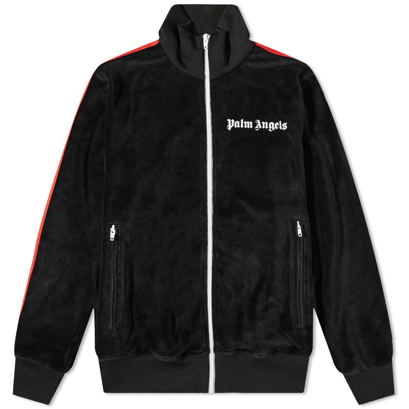 Bomber jakna Palm Angels Palm Angels Chenille Track Jacket Crna | PMBD001F21FAB0081001