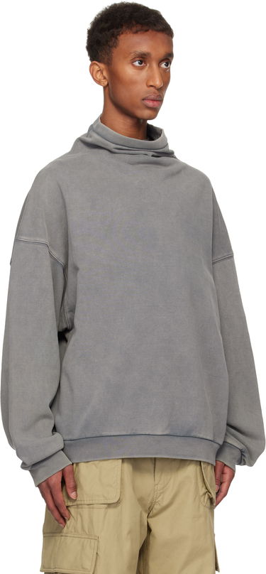 Džemper We11done We11done Standard Turtleneck Hoodie Siva | WD-TS3-24-731-U-CH, 1