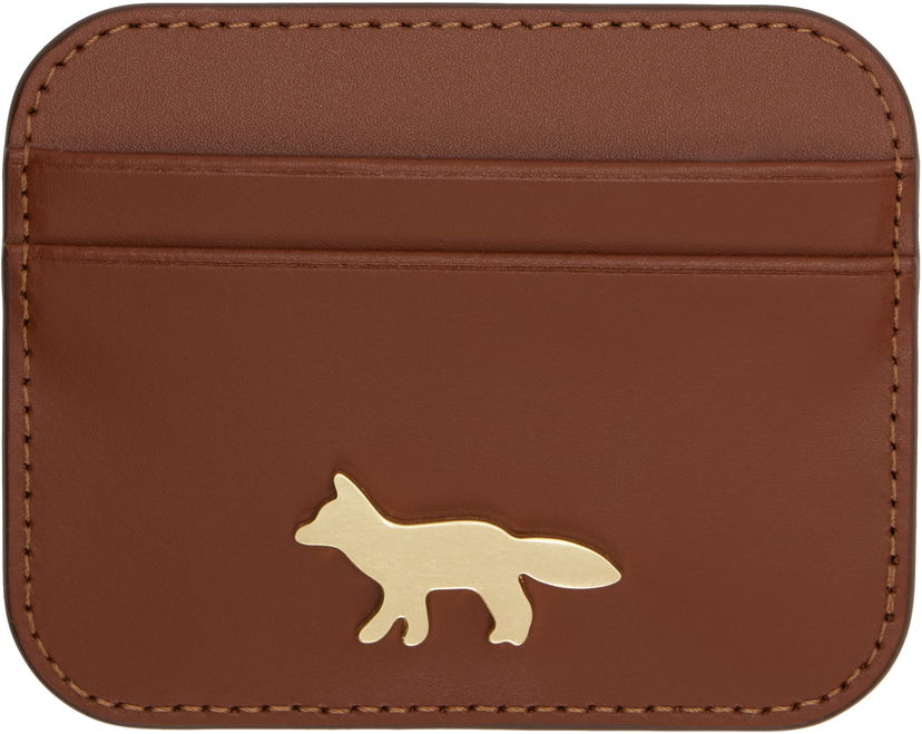 Novčanik MAISON KITSUNÉ Maison Kitsuné Edie Card Holder Smeđa | OW05700LR0001