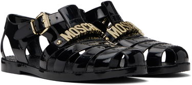 Dodaci Moschino Moschino Jelly Lettering Logo Sandals Crna | MA16501G1M M20 000, 3