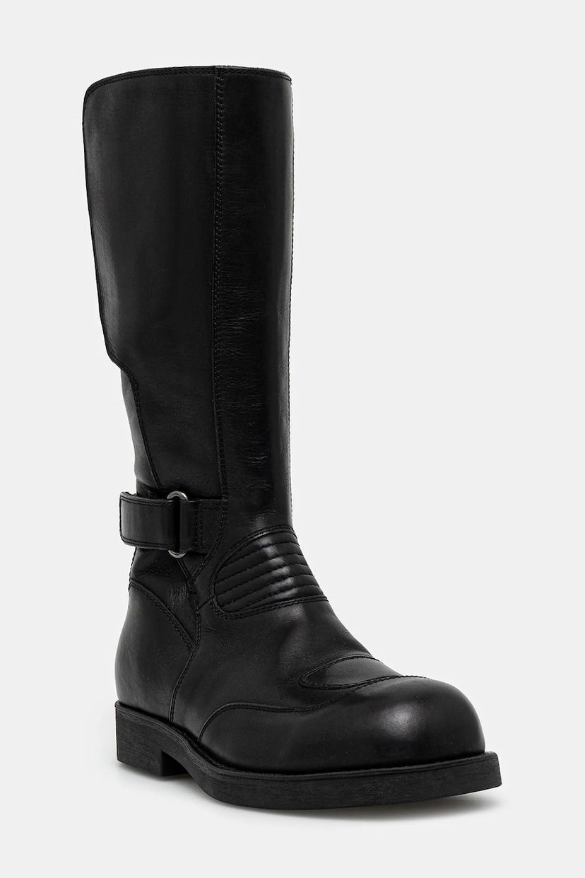 Tenisice i cipele Maison Margiela High-Cut Leather Biker Boots Crna | SH3WW0006.P7431.T8013