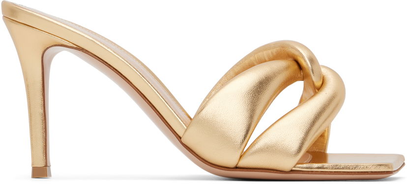 Tenisice i cipele Gianvito Rossi Amour Heeled Mules Metalik | G10012-85RIC-NPS