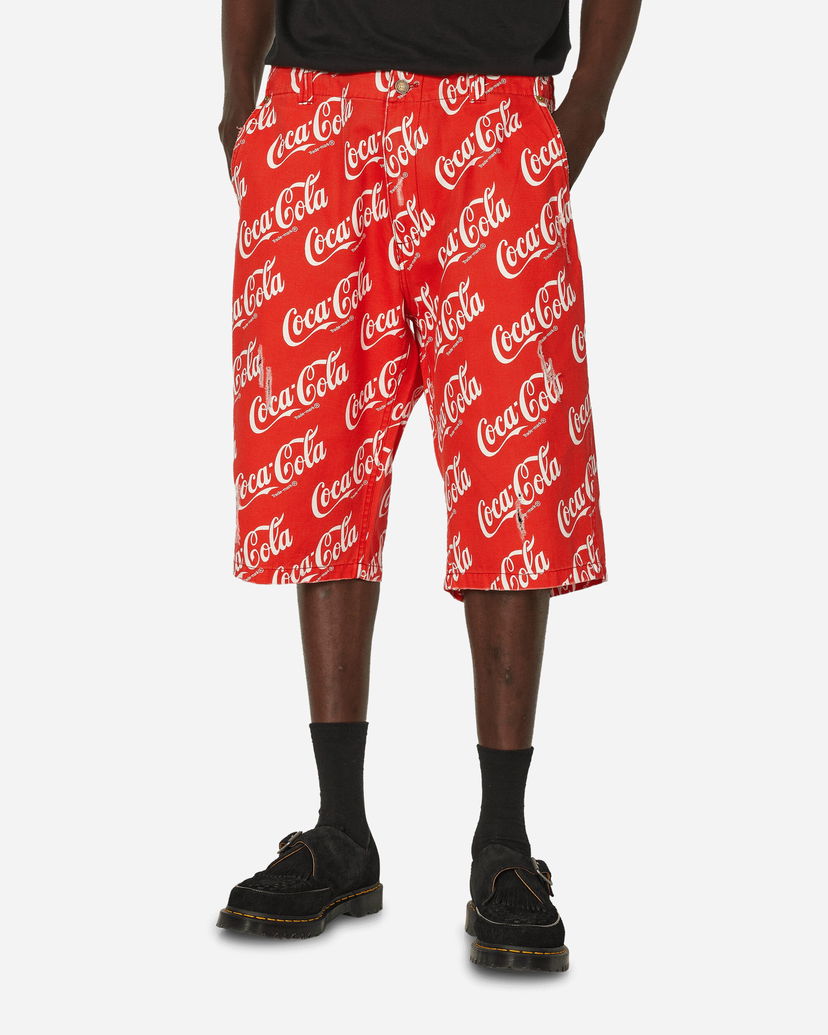 Kratke hlače ERL Printed Canvas Shorts Crvena | ERL08P003 1