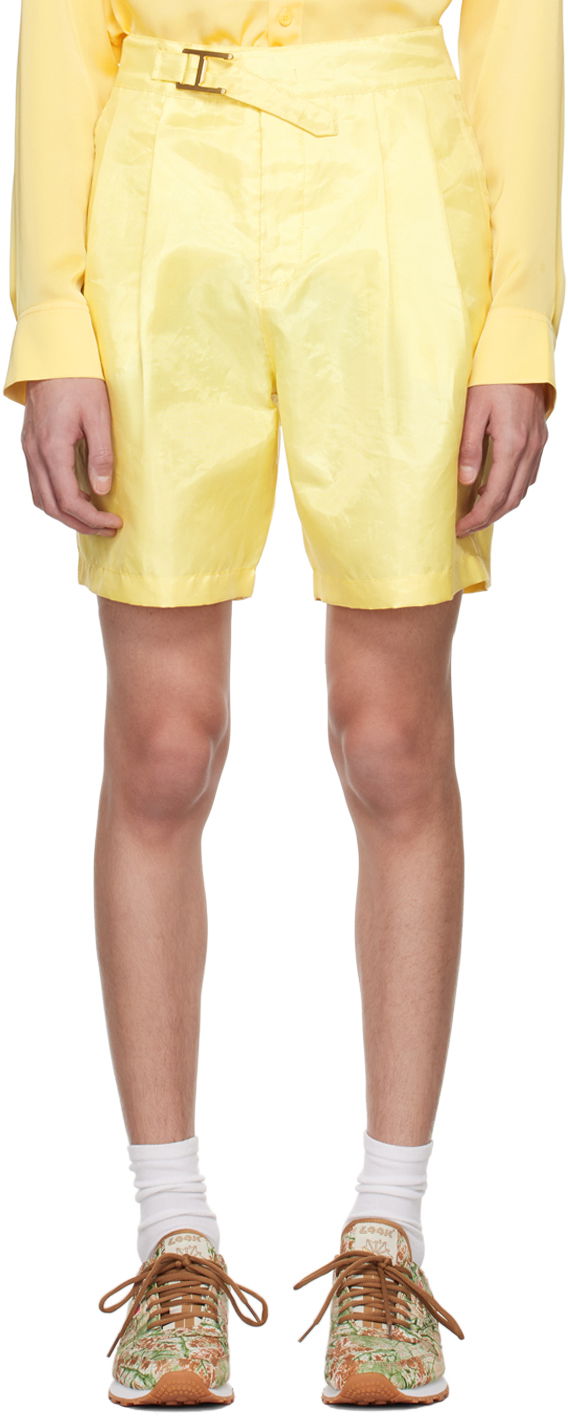 Kratke hlače Kanghyuk Pleated Shorts Žuta | PARA23SST15